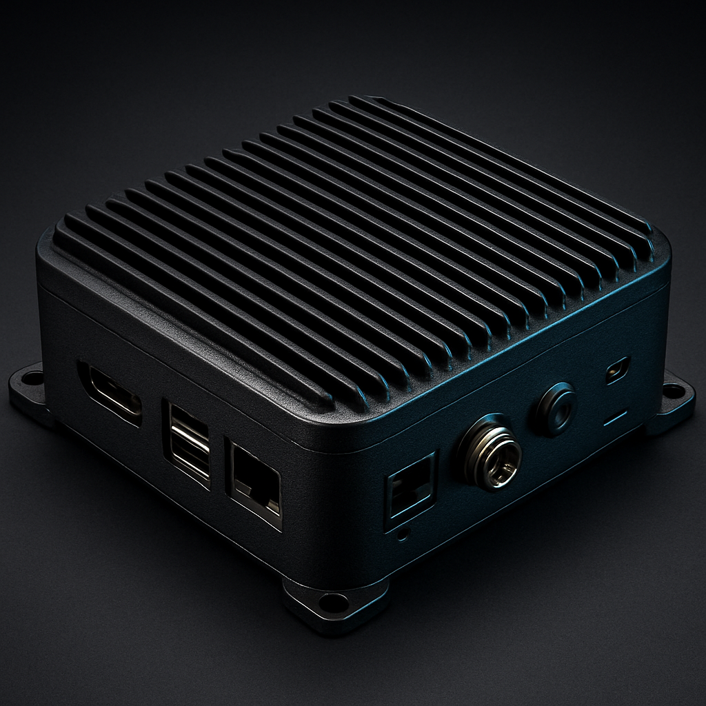 RobooPi P53 — HDMI, USB, RJ-45 and GPIO side